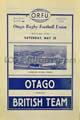 Otago v British Isles 1950 rugby  Programme